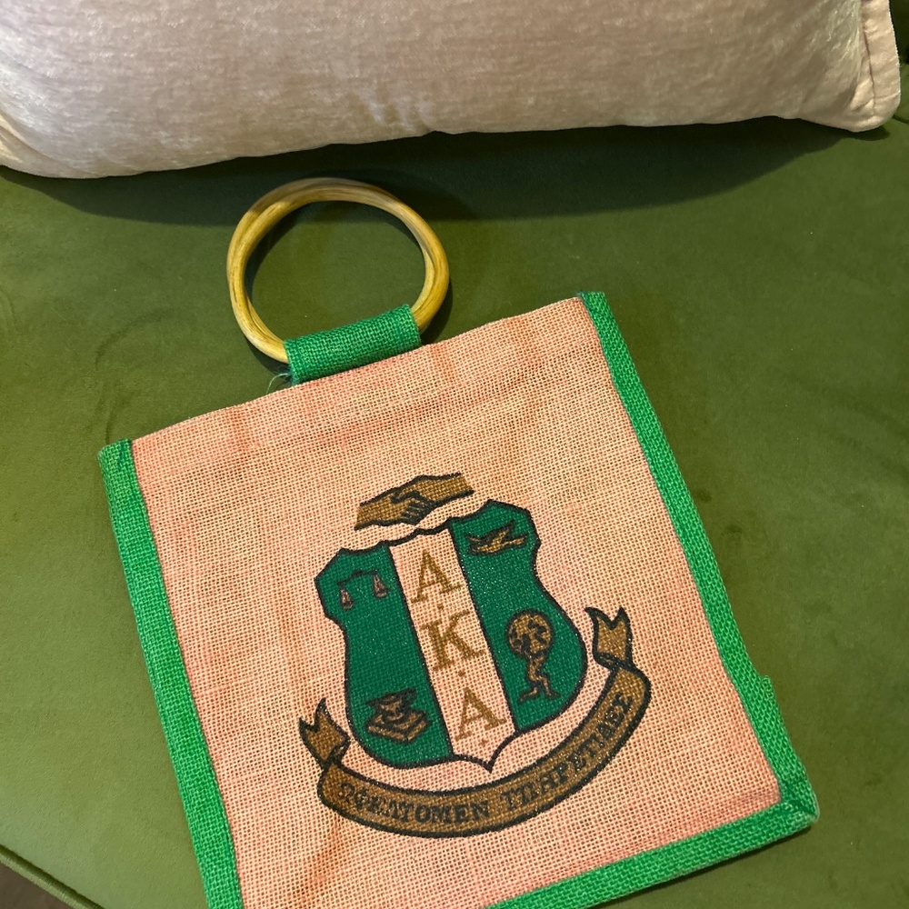 Alpha Kappa Alpha Jute Bag - Picture 2 of 2